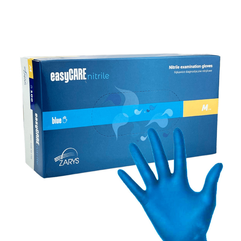 Nitrilinės pirštinės Easycare be pudros, mėlynos, S 100vnt.