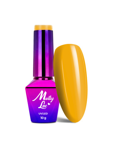 Hybrid nail polish MollyLac Fancy Fashion Sunrush 10g Nr 336