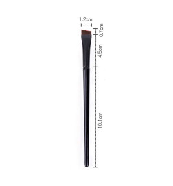 Antakių dažymo šepetėlis kirstu galu 0,10mm juodas