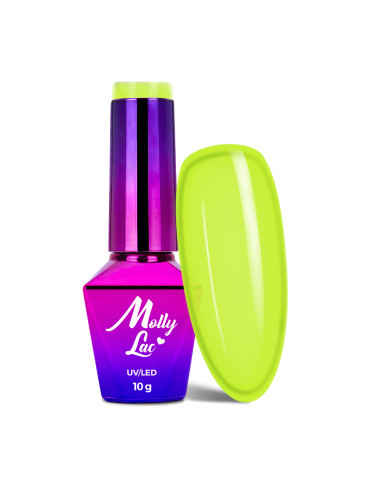 Hybrid nail polish MollyLac Fancy Fashion Lemonade 10g Nr 335