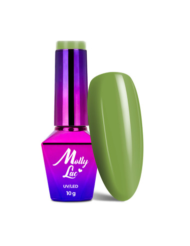 Hybrid nail polish MollyLac Welcome to Ibiza Kiwi Crush 10g Nr 117