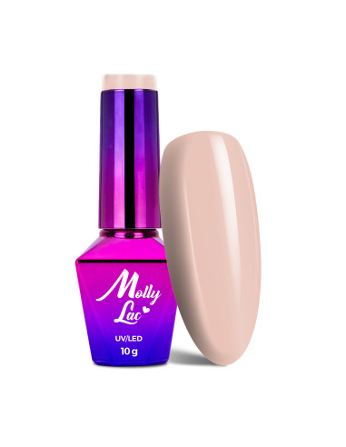 Hybrid nail polish MollyLac Skin & Make Up Naked 10g Nr 302
