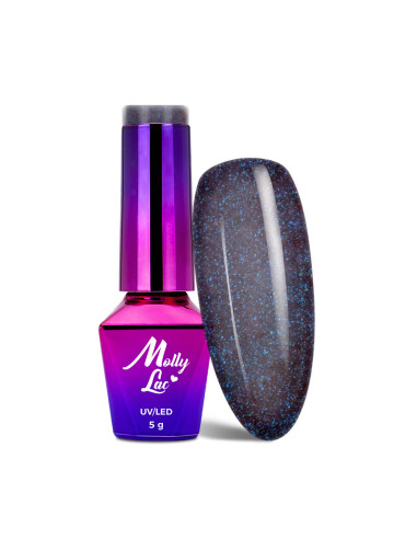 Hybrid nail polish Mollylac obsession deep galaxy 5g NR 218