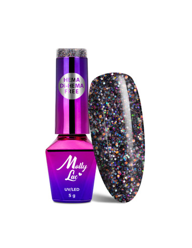 Hybrid nail polish MollyLac Spotlight Nightingale 5g Nr 637