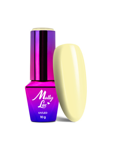 Hybrid nail polish MollyLac Yoghurt Citrine Cake 10g Nr.125