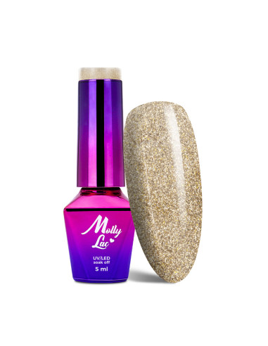 Hybrid nail polish MollyLac Queens Of Life My First Million 5ml Nr 37