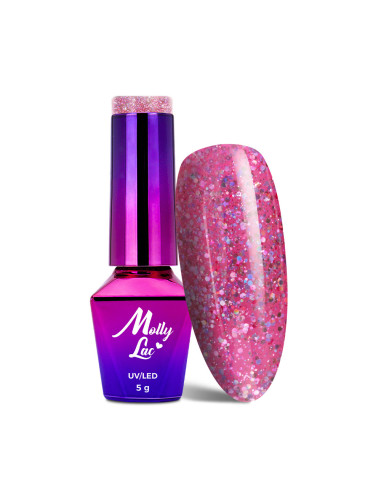 Hybrid nail polish MollyLac Born To Glow 70’s Glam 5g Nr 572
