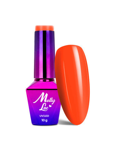 Hybrid nail polish MollyLac Pin-up Girl rock & roll 10g Nr 372