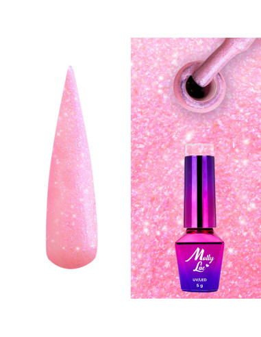 Hybrid nail polish MollyLac Mermaid Whispers Siren Lips 5g Nr 594