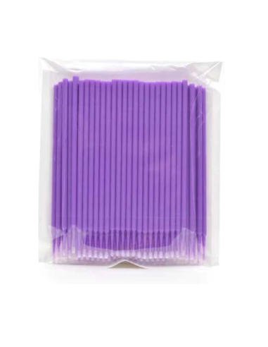 Disposable Micro Brushes/Micro Swabs Applicator 2mm purple