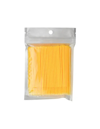 Disposable Micro Brushes/Micro Swabs Applicator 2.5mm yellow