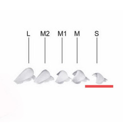 Silikoniniai padeliai blakstienų laminavimui 10 vnt. 5 poros S dydis