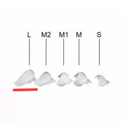 Silikoniniai padeliai blakstienų laminavimui 10 vnt 5 poros L dydis
