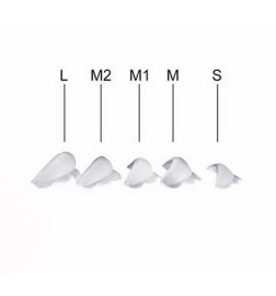 Silikoniniai padeliai blakstienų laminavimui 10 vnt 5 poros M2dydis