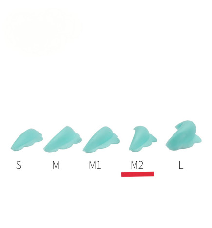 Silikoniniai padeliai blakstienų laminavimui 10 vnt 5 poros M2dydis