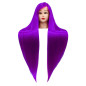 Manekeno galva kirpėjams IZA PURPLE 60CM ilgio plaukais