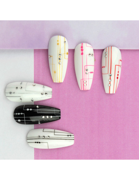 Decoration gel for nails Spider gel white 3ml