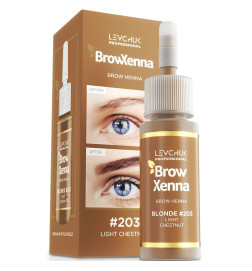 Antakių dažai Brow henna 203 light chestnut 10ml