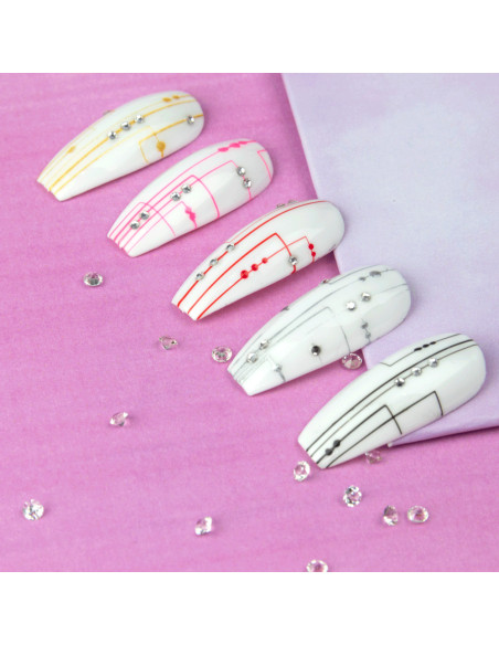 Decoration gel for nails Spider gel white 3ml