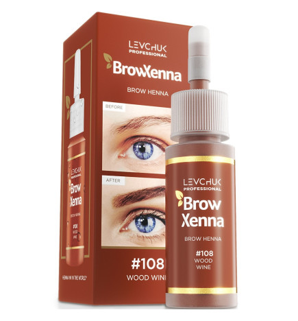 Antakių dažai Brow henna 108 wood wine 10ml