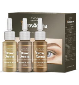 Antakių dažai Brow henna rinkinys blondinėms 3x10ml