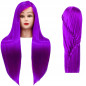 Manekeno galva kirpėjams IZA PURPLE 90CM ilgio plaukais