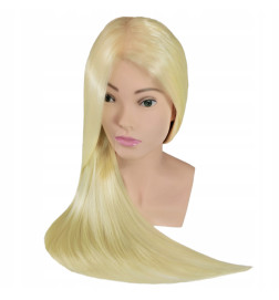 Manekeno galva kirpėjams ULA BLOND 80CM su pečiais