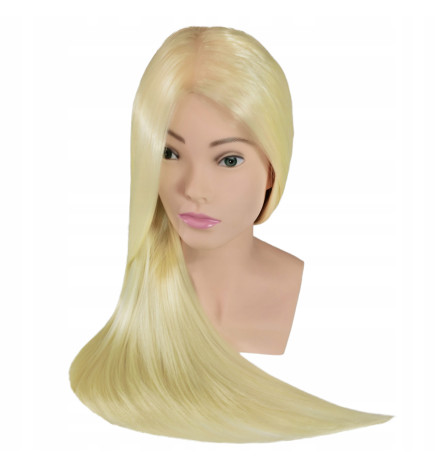 Manekeno galva kirpėjams ULA BLOND 80CM su pečiais