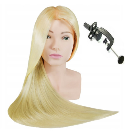 Manekeno galva kirpėjams ULA BLOND 70CM su pečiais