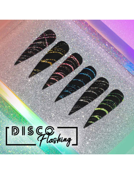 Decoration gel for nails Mollylac Flashing Glittery 3g