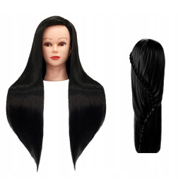 Manekeno galva kirpėjams IZA BLACK 60CM