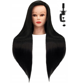 Manekeno galva kirpėjams IZA BLACK 60CM