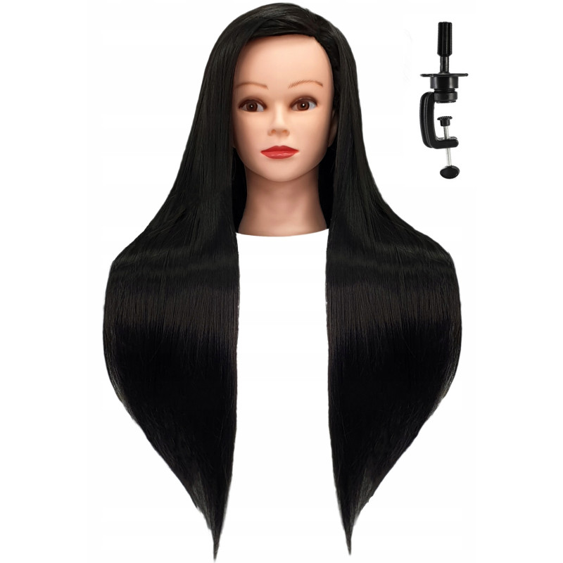 Manekeno galva kirpėjams IZA BLACK 60CM