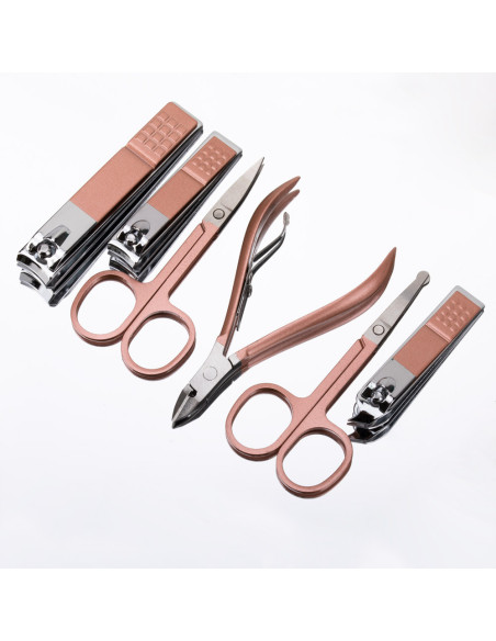 Set of 18 cosmetic accessories for manicures, pedicures and facial treatments CC021