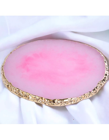 Nail art and small jewelry display palette pink