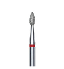 Staleks Deimantinis frezos antgalis liepsnelė, raudonas EXPERT 2.3/5 mm