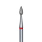 Staleks Deimantinis frezos antgalis liepsnelė, raudonas EXPERT 2.3/5 mm