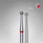 Staleks Deimantinis apvalus frezos antgalis, raudonas EXPERT 2.5 mm