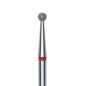 Staleks Deimantinis apvalus frezos antgalis, raudonas EXPERT 2.5 mm