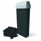 RO.IAL Vaškas kasetėje CHARCOAL su anglimi 100 ml