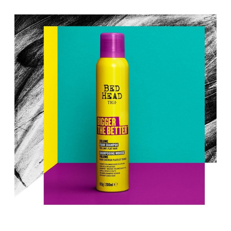 TIGI Bed Head plaukų apimtį didinantis šampūnas-putos Bigger The Better 200 ml
