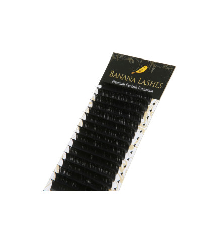 Priauginimo blakstienos banana lashes 0.10 C MINK