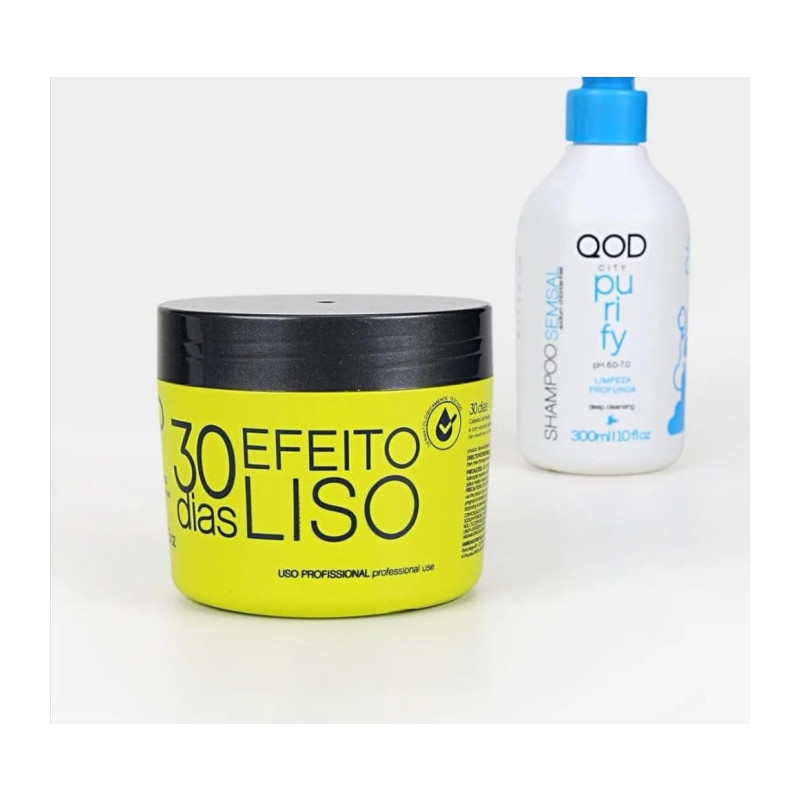 QOD  2 CITY 30 DAYS rinkinys: valomasis šampūnas 300 ml, plaukų kaukė 300 g