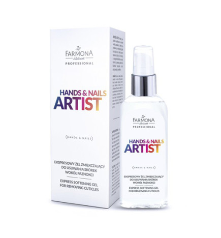 FARMONA HANDS & NAGS ARTIST Express Minkštinamasis gelis odelėms aplink nagus šalinti 50ML