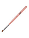 Gel brush size 4, pink, oval, bristle length 6mm AlleLac