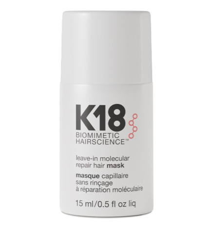 K18 Atstatomoji plaukų kaukė Leave-In Molecular Repair Mask 15 ml