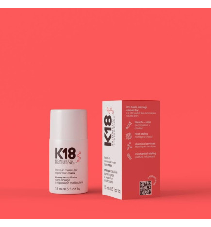 K18
Atstatomoji plaukų kaukė Leave-In Molecular Repair Mask 15 ml