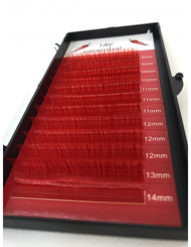 Red lashes for extensions AY caramba