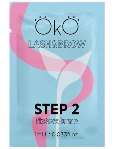 Eyelash and eyebrow lifting gel OKO step 2 1pcs