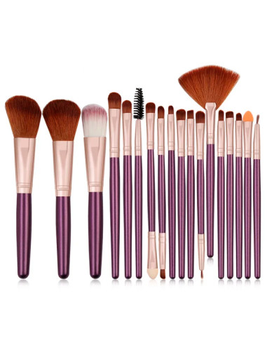 Makeup Brushes Set 18 pieces purple